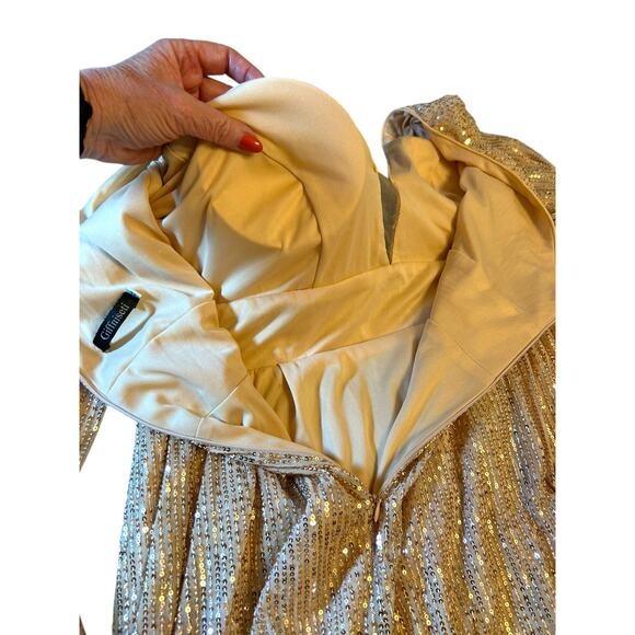 Giffniseti Sequin Gold Gown - Sze XL - Picture 14 of 16